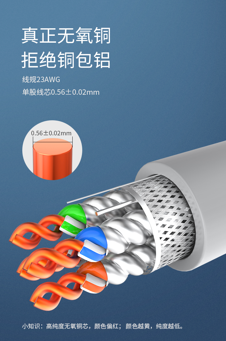 海乐（Haile）超六类网线 HT8608-S 万兆 双屏蔽 纯无氧铜 数据中心机房 家装 灰色 305米_https://www.haile-cn.com_线缆_第9张