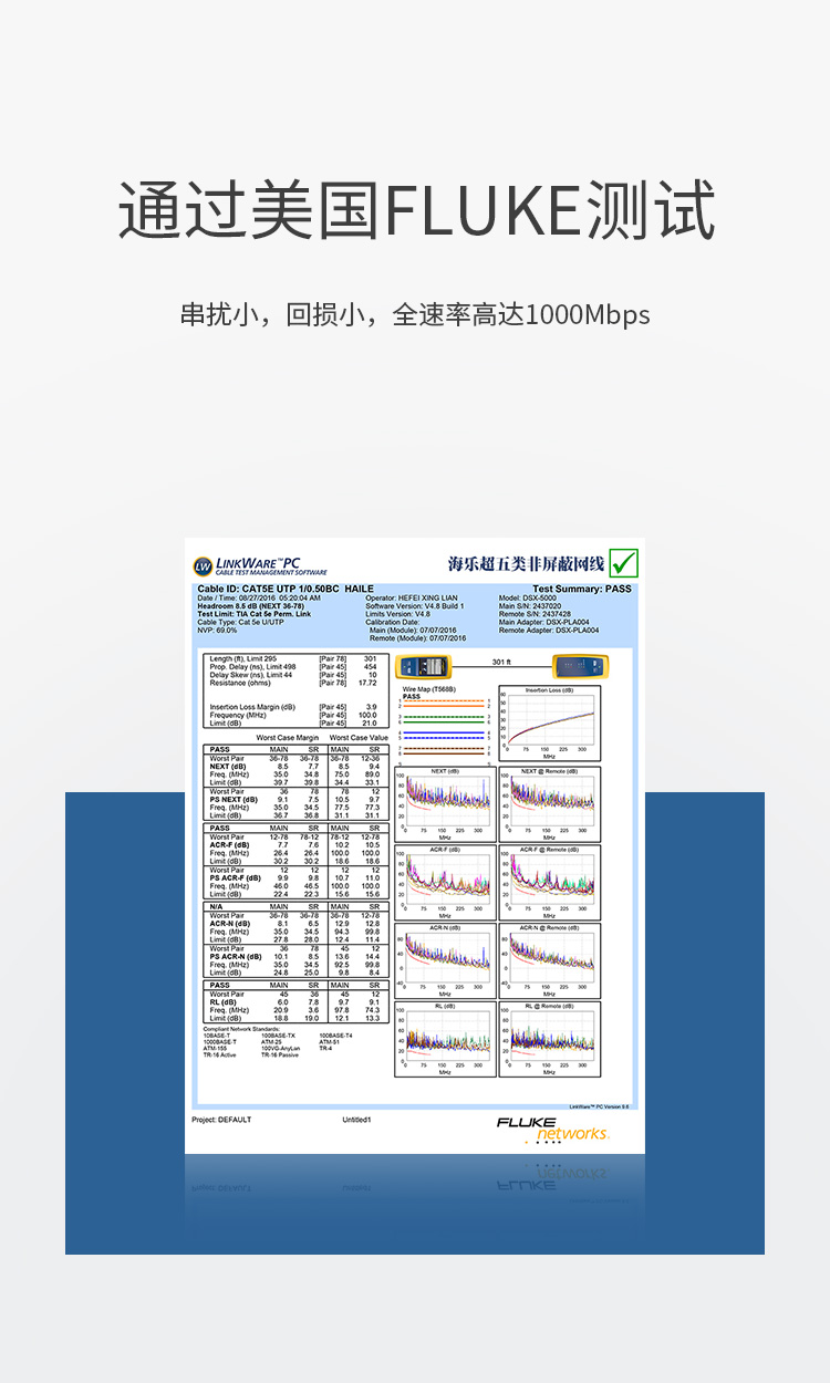 海乐（Haile）超五类网线 HT6208L 阻燃 低烟无卤 非屏蔽 纯无氧铜0.5线径 灰色 305米_https://www.haile-cn.com_线缆_第5张