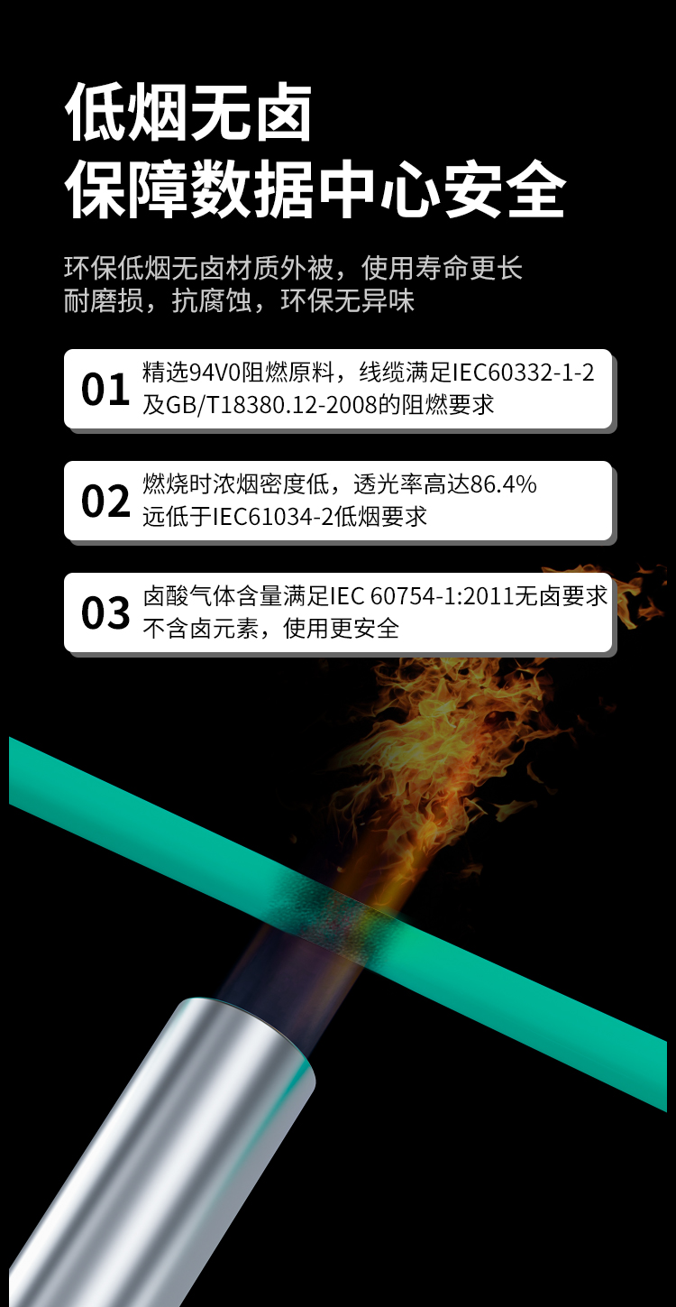 万兆多模光纤跳线LC-FC低烟无卤双芯跳纤OM3-300UPC接头50/125尾纤_https://www.haile-cn.com_布线产品_第9张