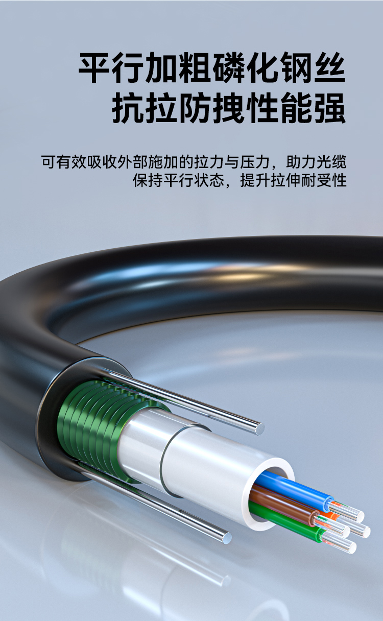 HAILE海乐 成品铠装光缆SC-SC室外2芯单模工程光纤跳线光缆尾纤 免熔接户外架空_https://www.haile-cn.com_光缆布线_第5张