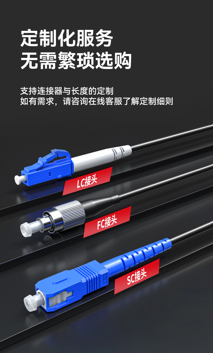 HAILE海乐 成品铠装光缆SC-SC室外2芯单模工程光纤跳线光缆尾纤 免熔接户外架空_https://www.haile-cn.com_光缆布线_第11张
