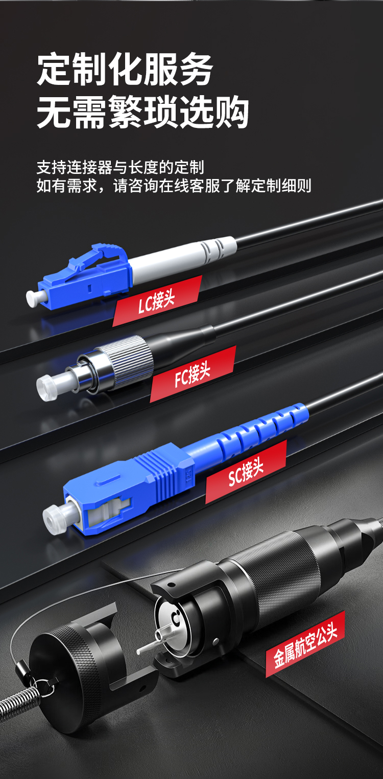 HAILE海乐 单模2芯野战光缆室外应急拉练转接线 航空接头转FC 塑料航空接头_https://www.haile-cn.com_布线产品_第10张