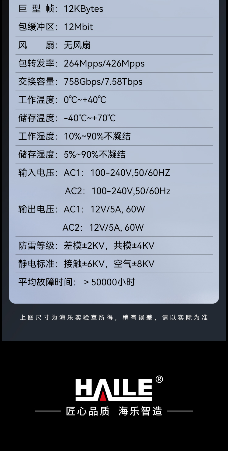 HAILE海乐内外网24口+4SFP口三层网管万兆交换机水晶头异形结构红色专网网络分流器HG-3700-A24T4X_https://www.haile-cn.com_专网交换机_第14张