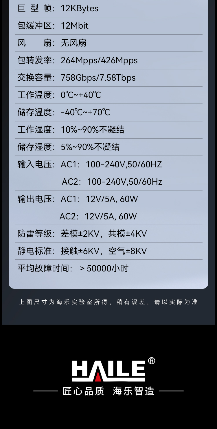 HAILE海乐内外网24口+4SFP口三层网管万兆交换机水晶头异形结构黄色专网网络分流器HG-3700-C24T4X_https://www.haile-cn.com_专网交换机_第14张