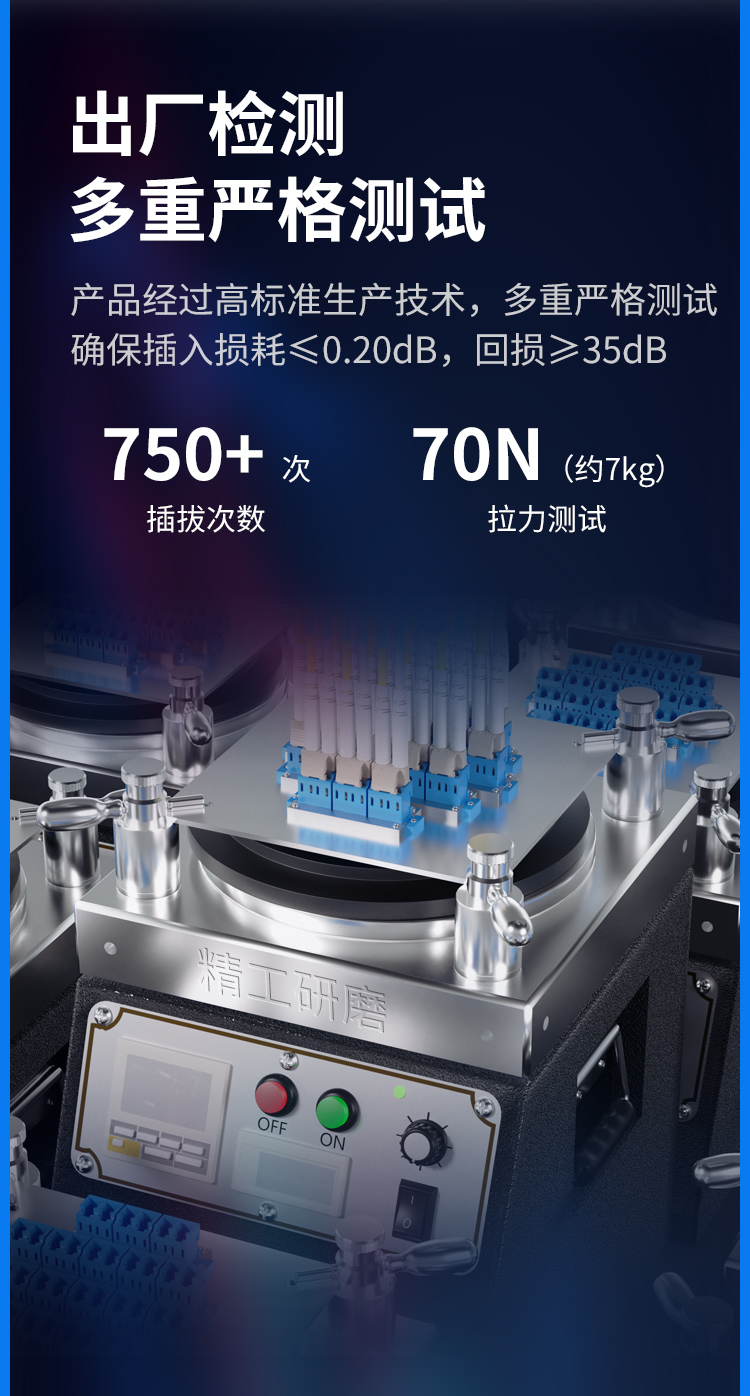 654E超低损光纤跳线 电信级单模万兆 Φ2.0 FC-SC接口 光纤尾纤_https://www.haile-cn.com_光缆布线_第7张