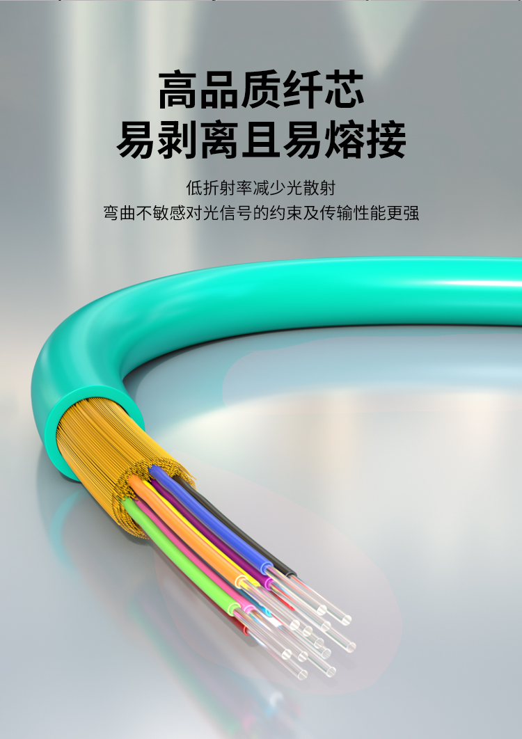 MPO-MPO光纤跳线8芯电信级40/100G万兆多模OM3母头B极性_https://www.haile-cn.com_MPO光纤跳线_第6张