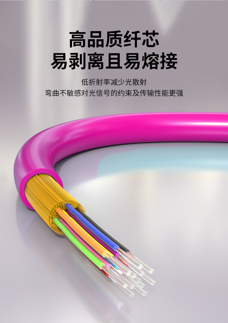 MPO-MPO光纤跳线12芯电信级100/200/400G万兆多模OM4母头B极性_https://www.haile-cn.com_MPO光纤跳线_第6张
